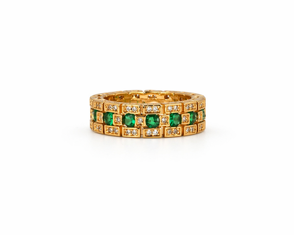 Emerald Royale Gold Ring