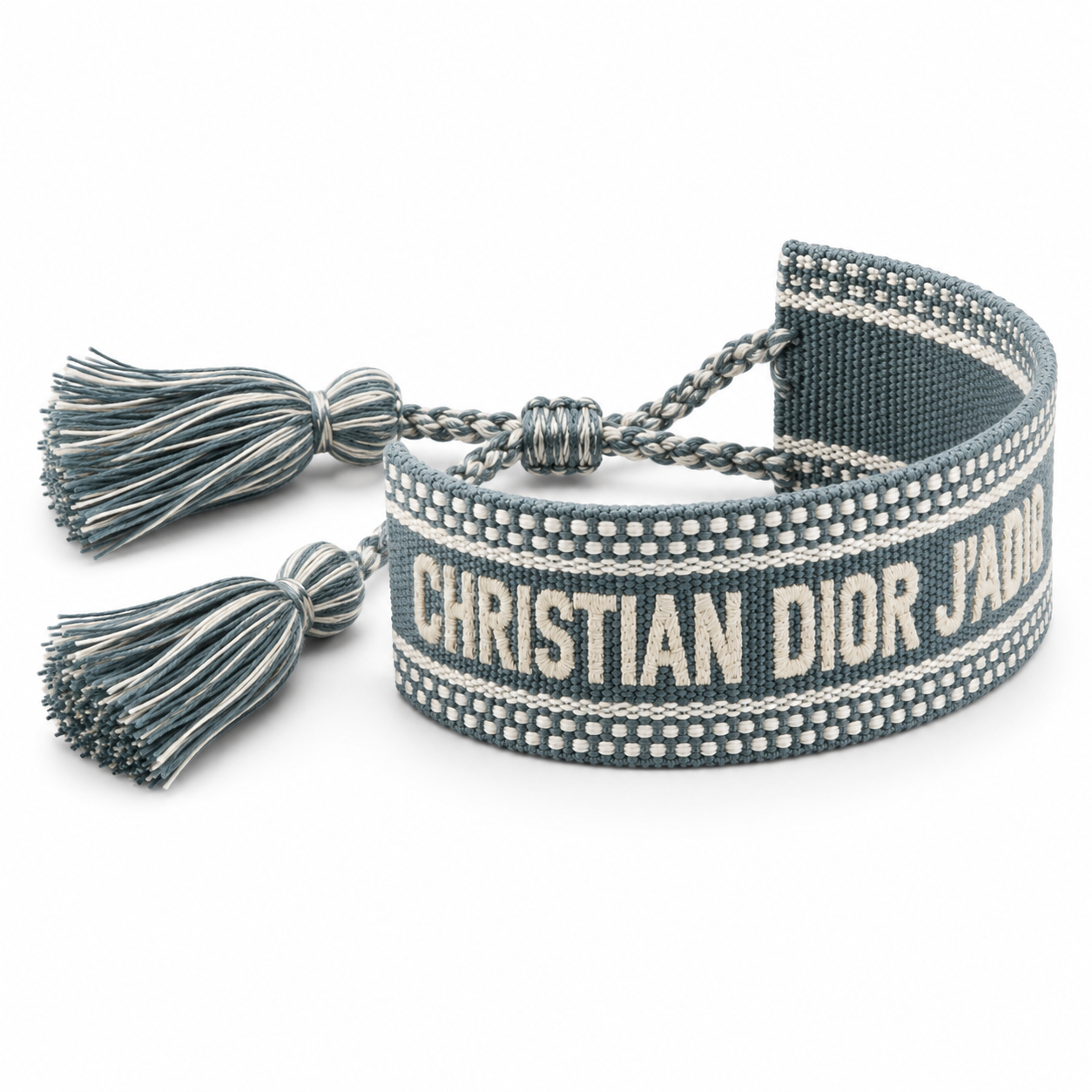 Slate Blue Woven Adjustable Bracelet