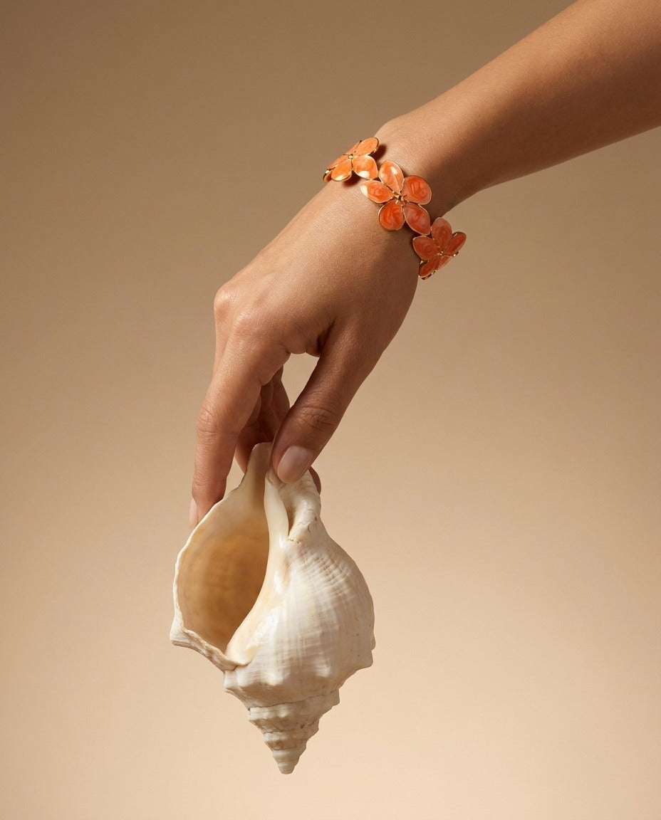 Coral Bloom Cuff