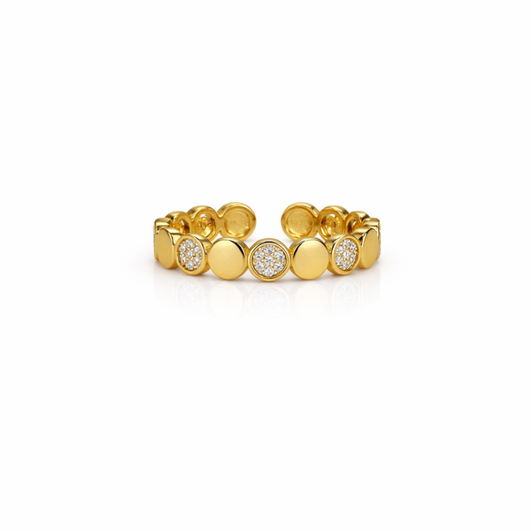 Lumière Coin Gold Ring