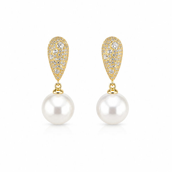 Golden Pearl Luxe Earrings