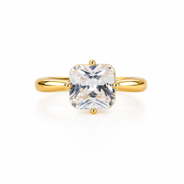 Royal Cushion Solitaire Ring