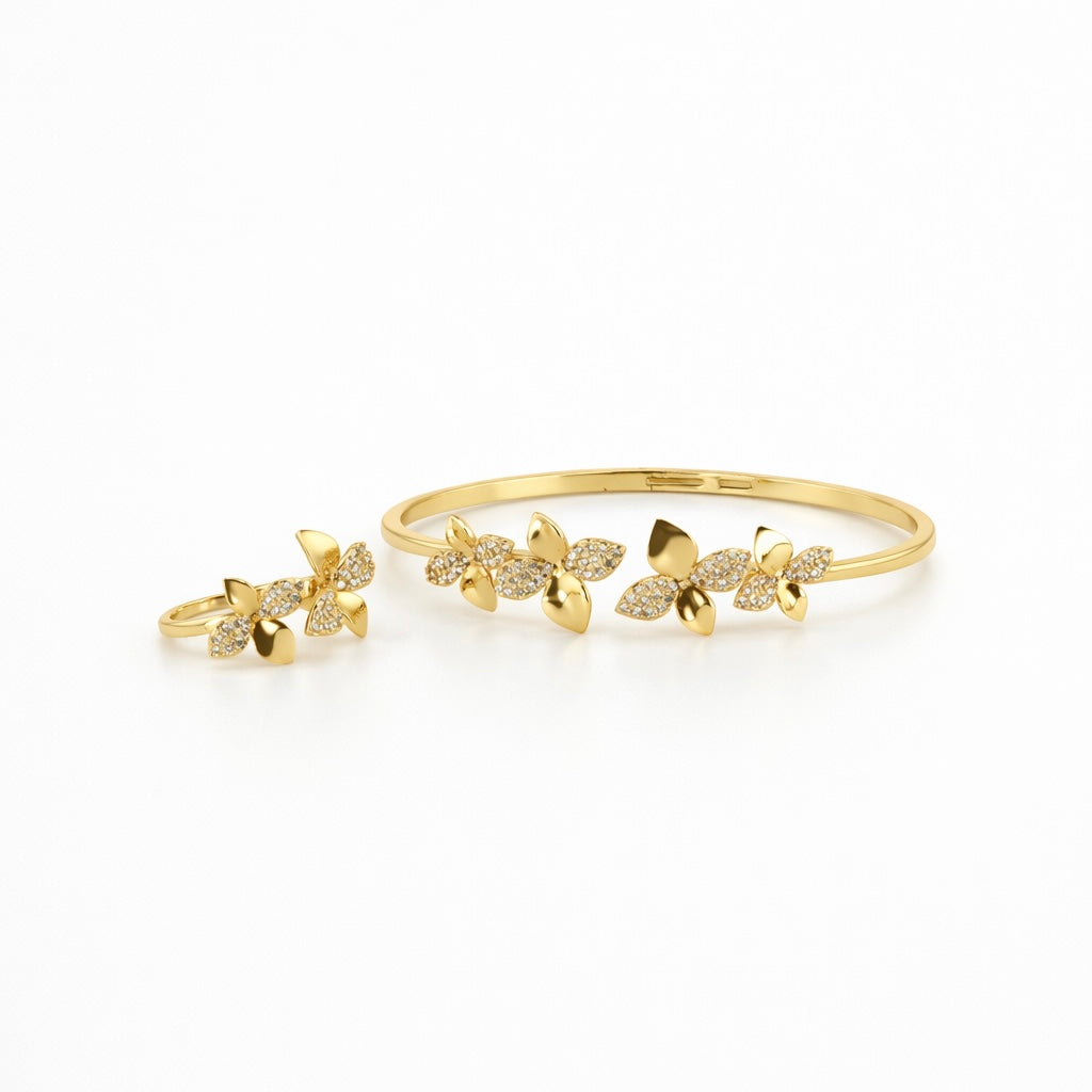 Blossom Crystal Bangle
