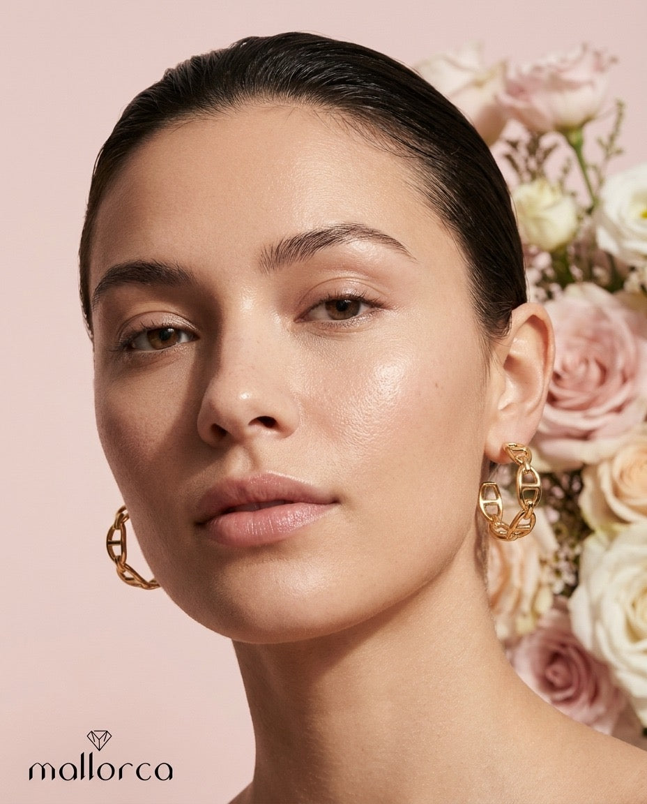 Anchor Link Drop Earrings