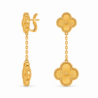 Éclat Clover Drop Earrings