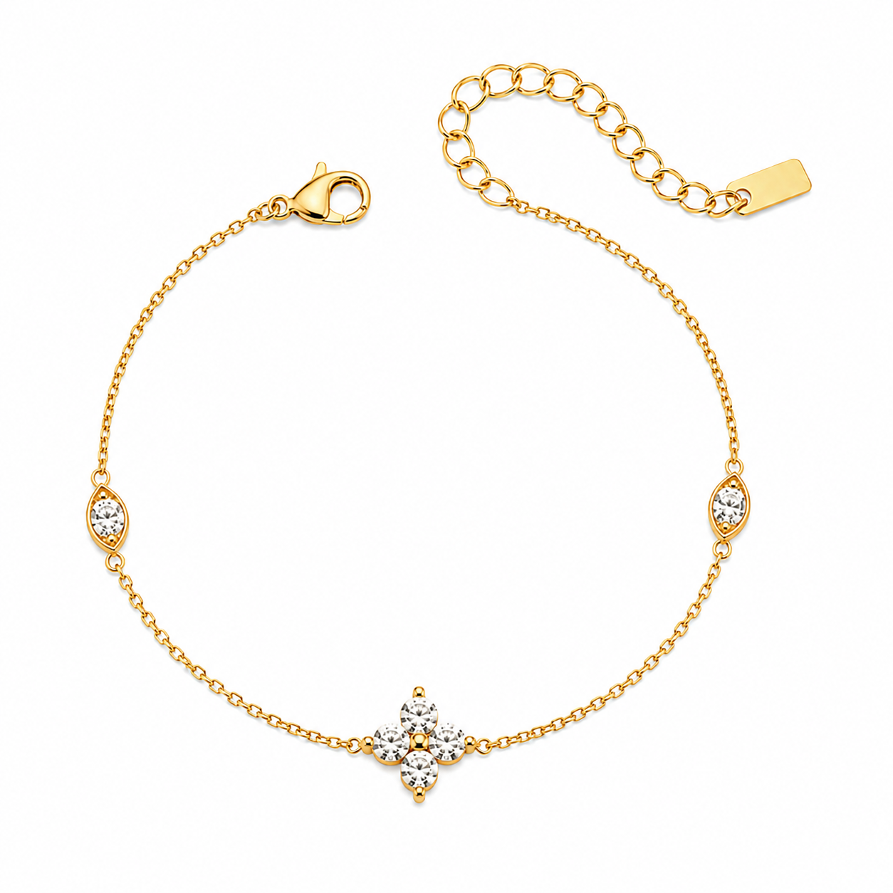 Celeste Clover Anklet