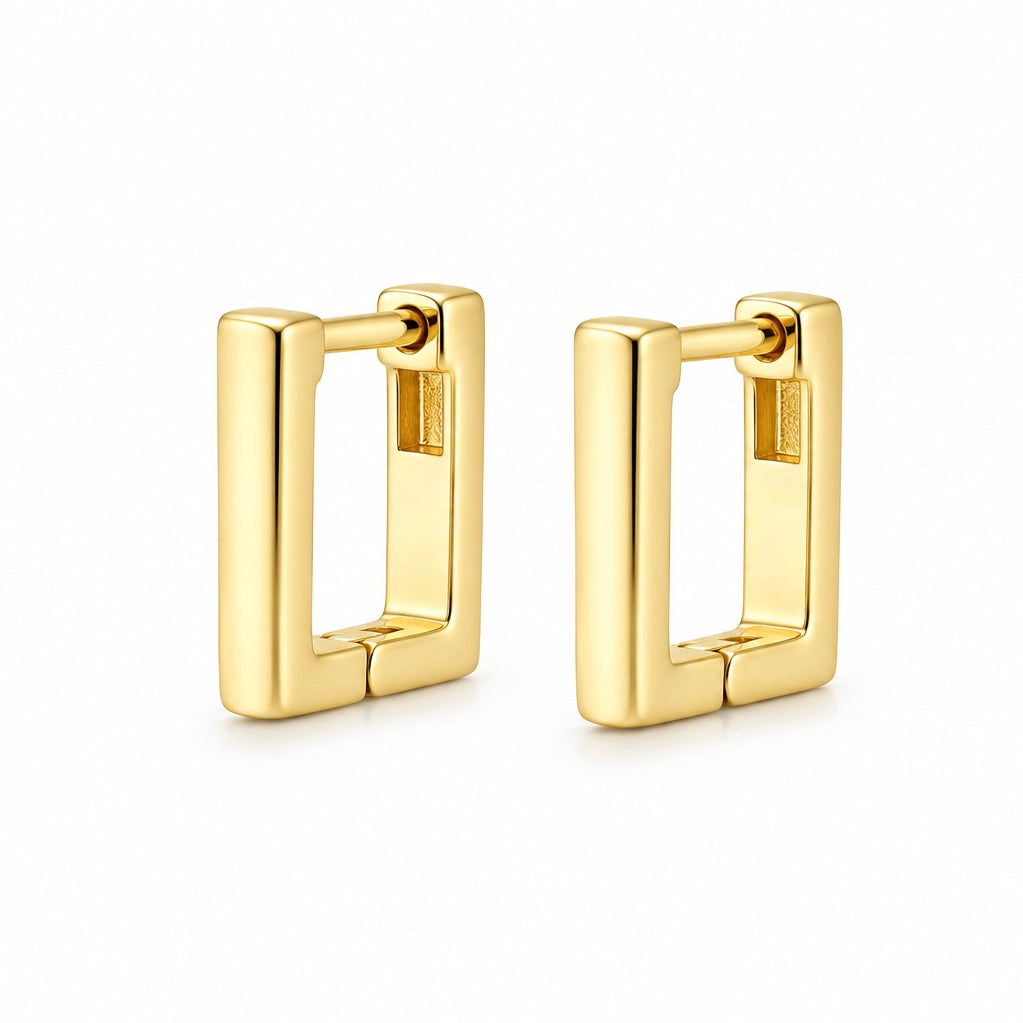 Mini Square Hoop Earrings