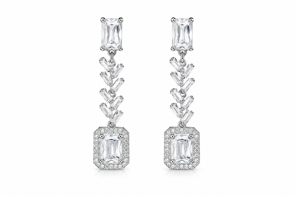 Royal Crystal Drop Earrings
