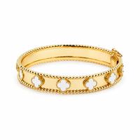 Golden Clover Bangle