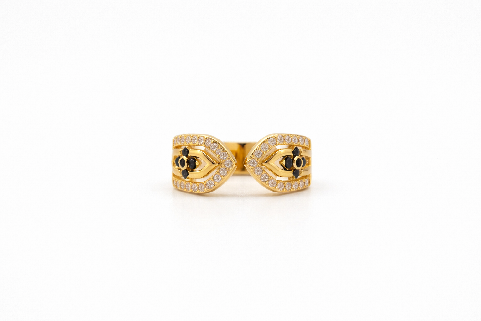 Clover Luxe Double Band Ring
