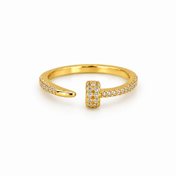 Luna Solitaire Gold Ring