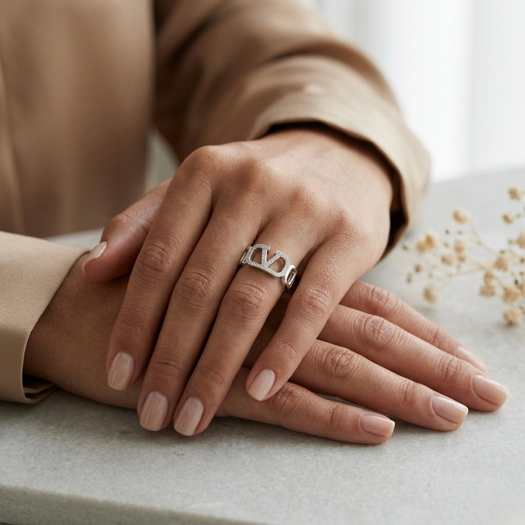 Celeste Spark Adjustable Ring