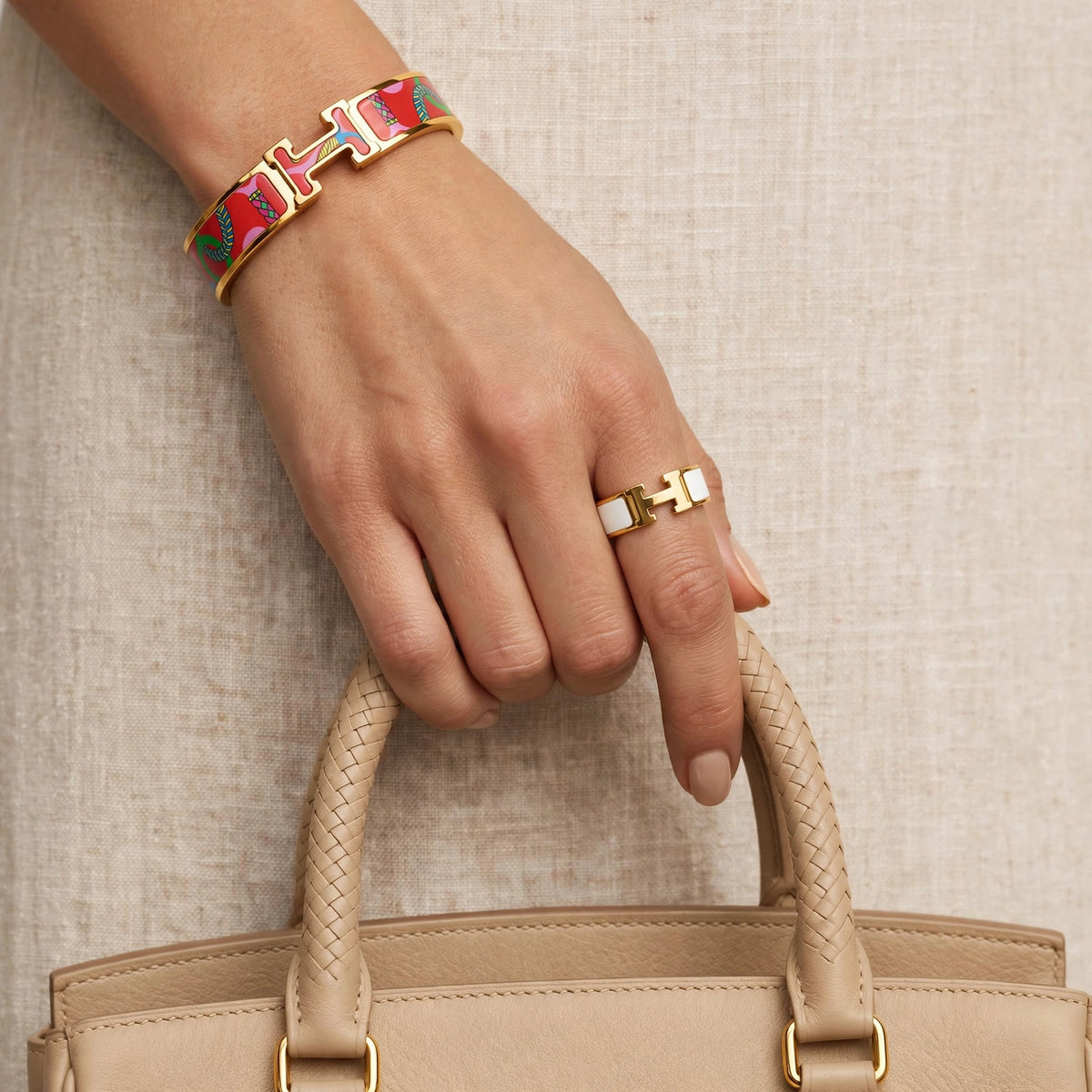 Crimson Mosaic Bracelet