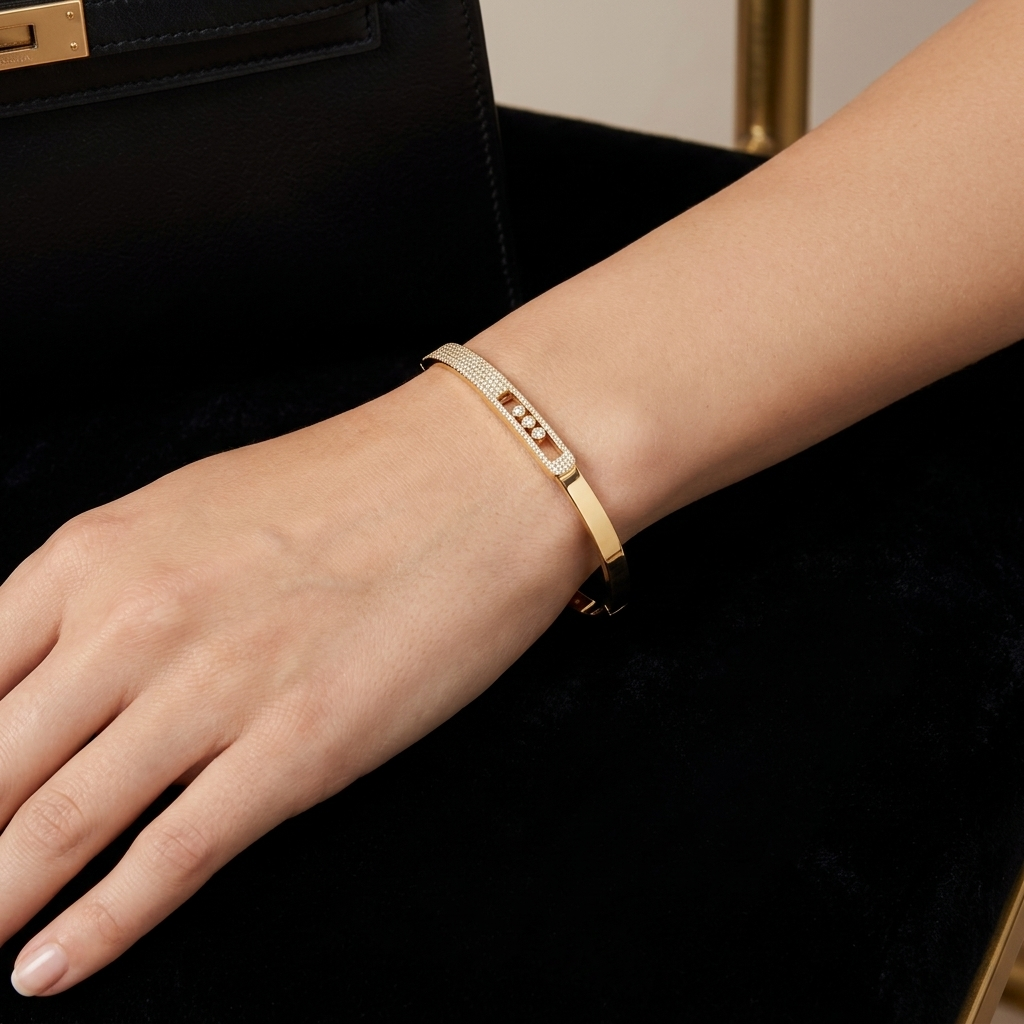 Lumière Floating Zircon Cuff – Luxe Edition