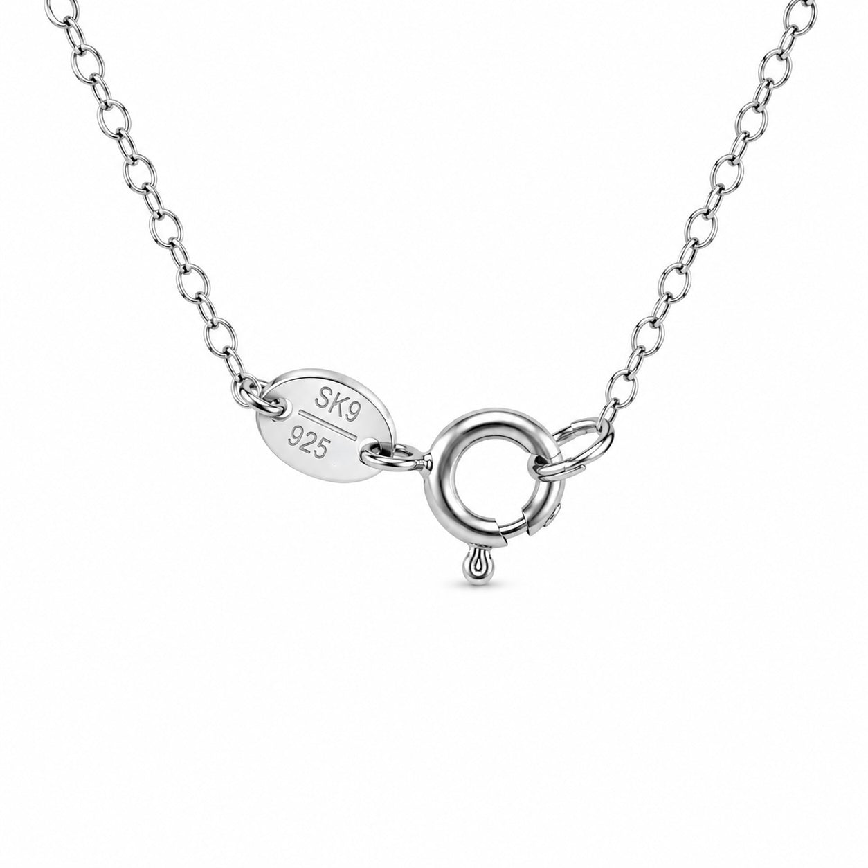 Sterling Silver Three-Stone Necklace