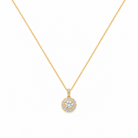 Halo Crystal Necklace & Earrings Set