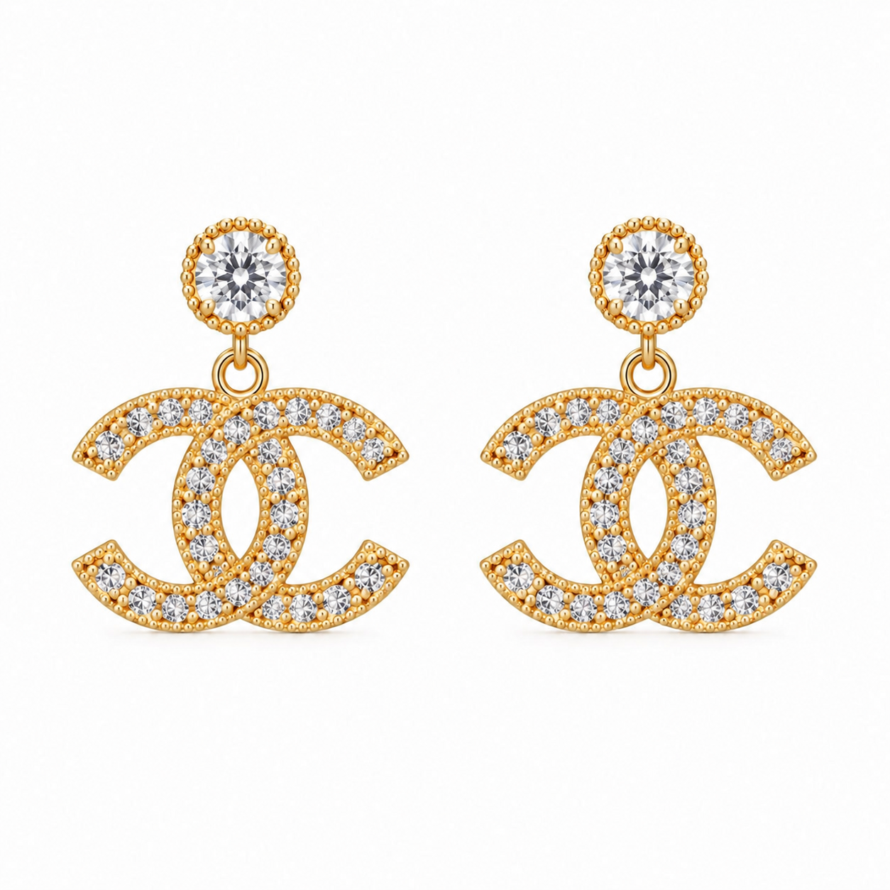 Céleste Crystal Drop Earrings