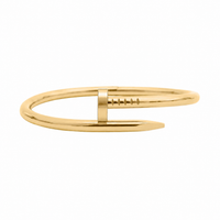 Gold on Gold Screw Bangle