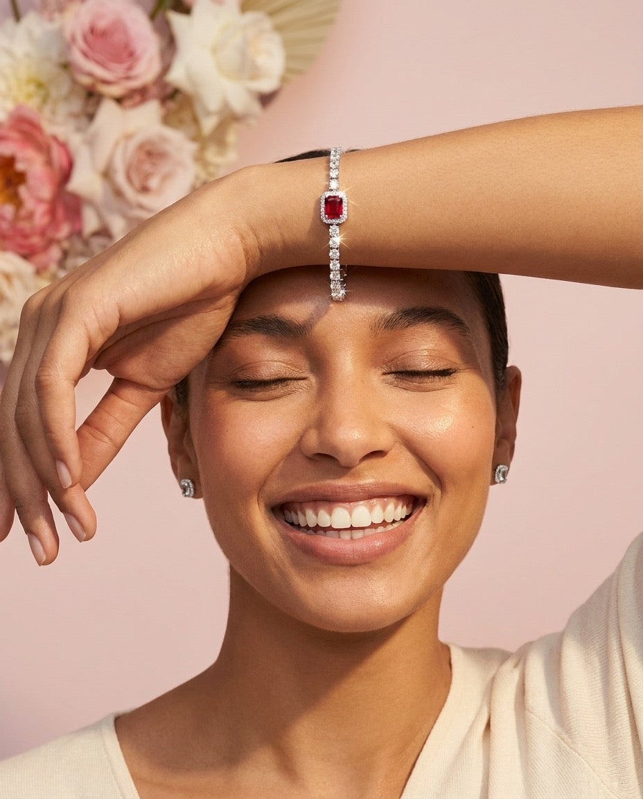 Ruby Royale Tennis Bracelet