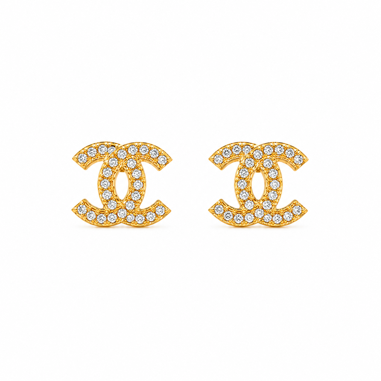 Crystal Icon Stud Earrings
