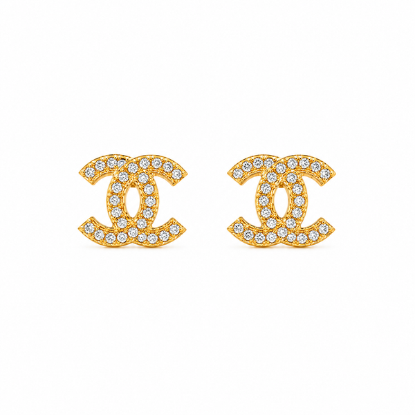 Crystal Icon Stud Earrings