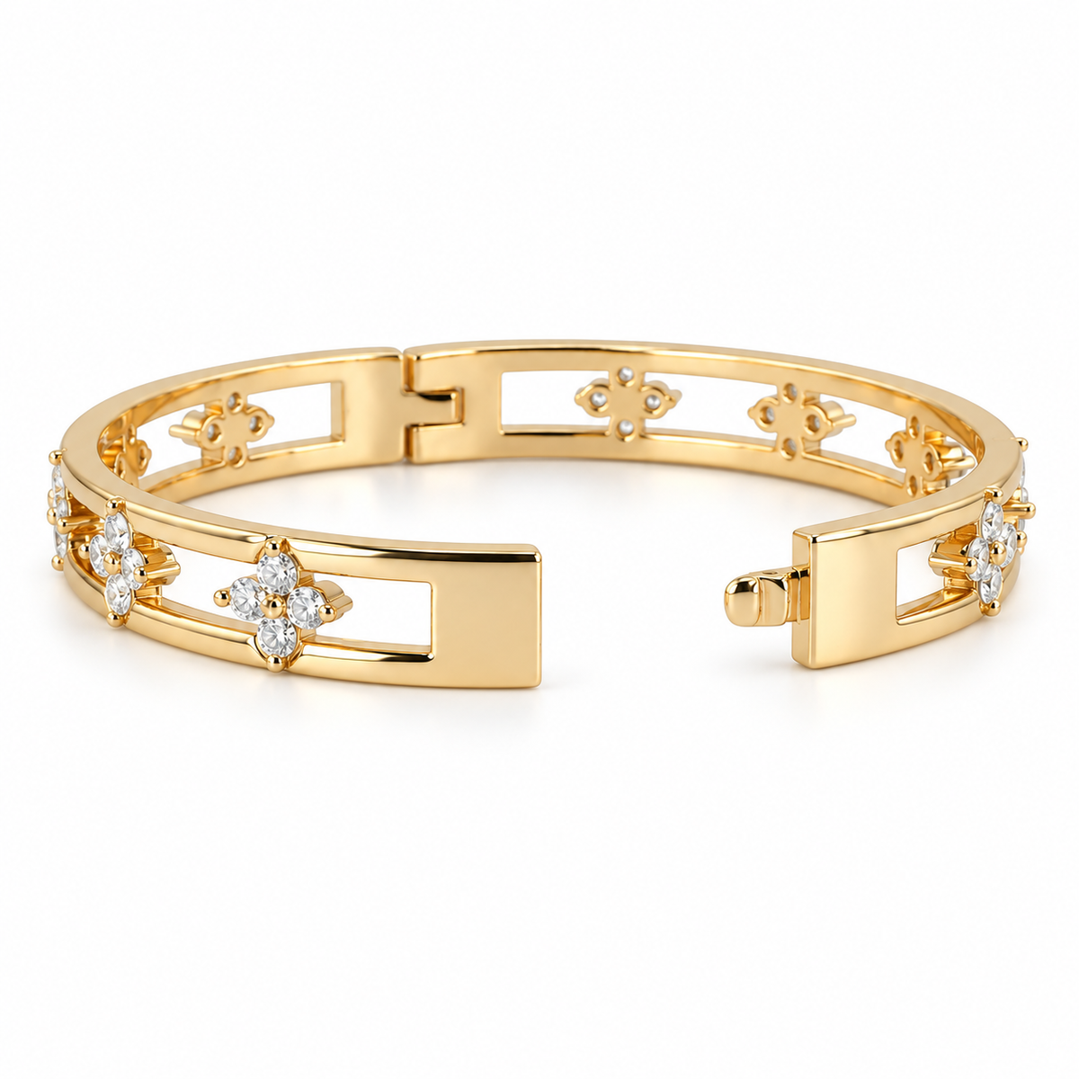 Fleur Lumière Cuff Bracelet