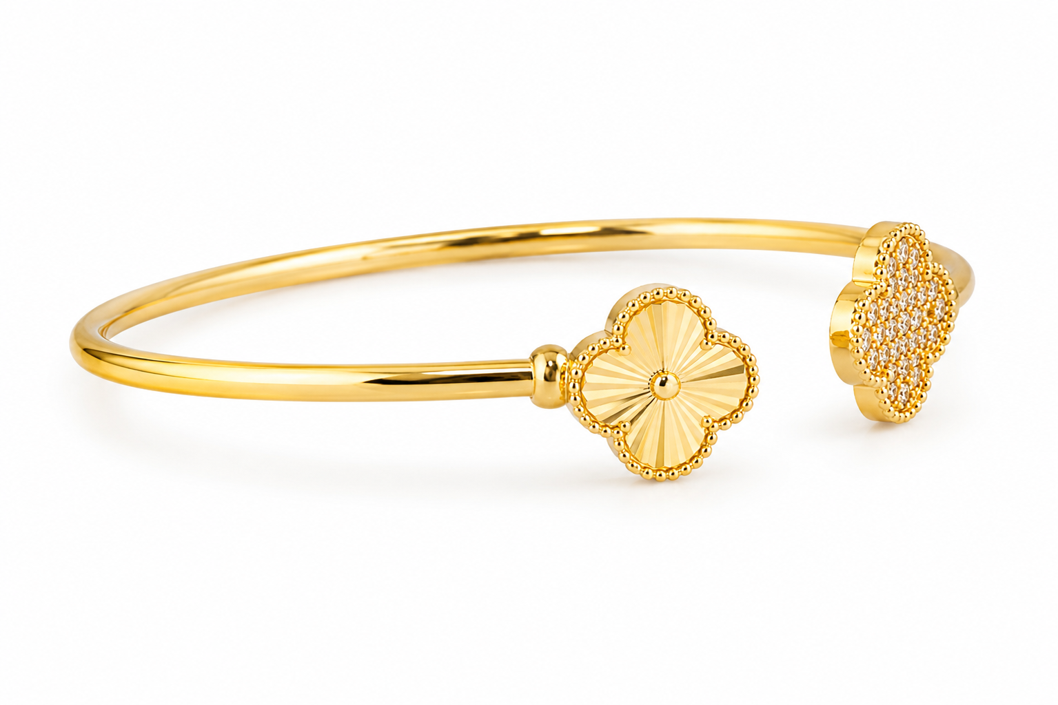 Clover Duo Open Bangle
