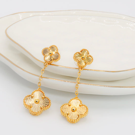 Double Clover Earrings