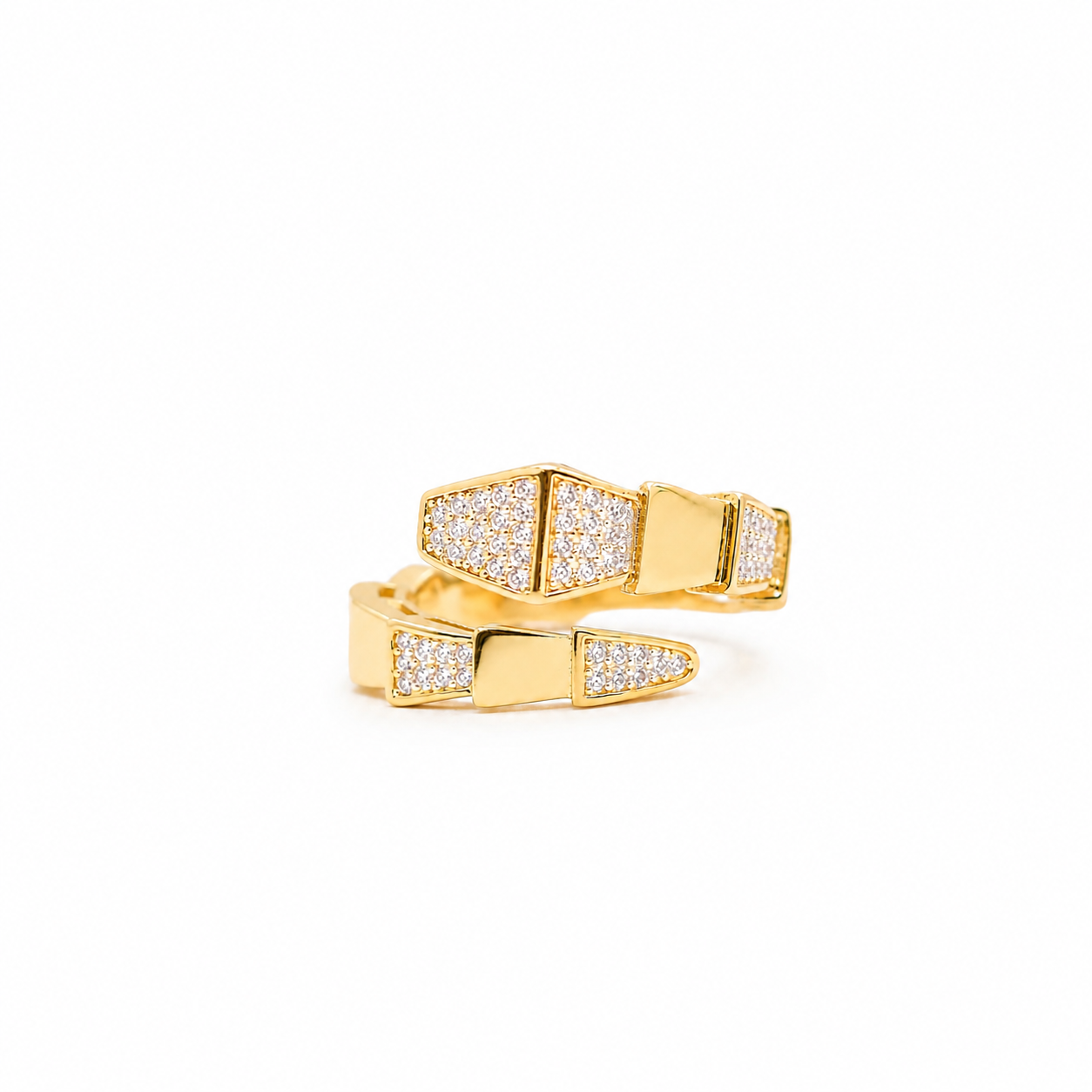 Éclat Zircon Hand Bracelet and ring