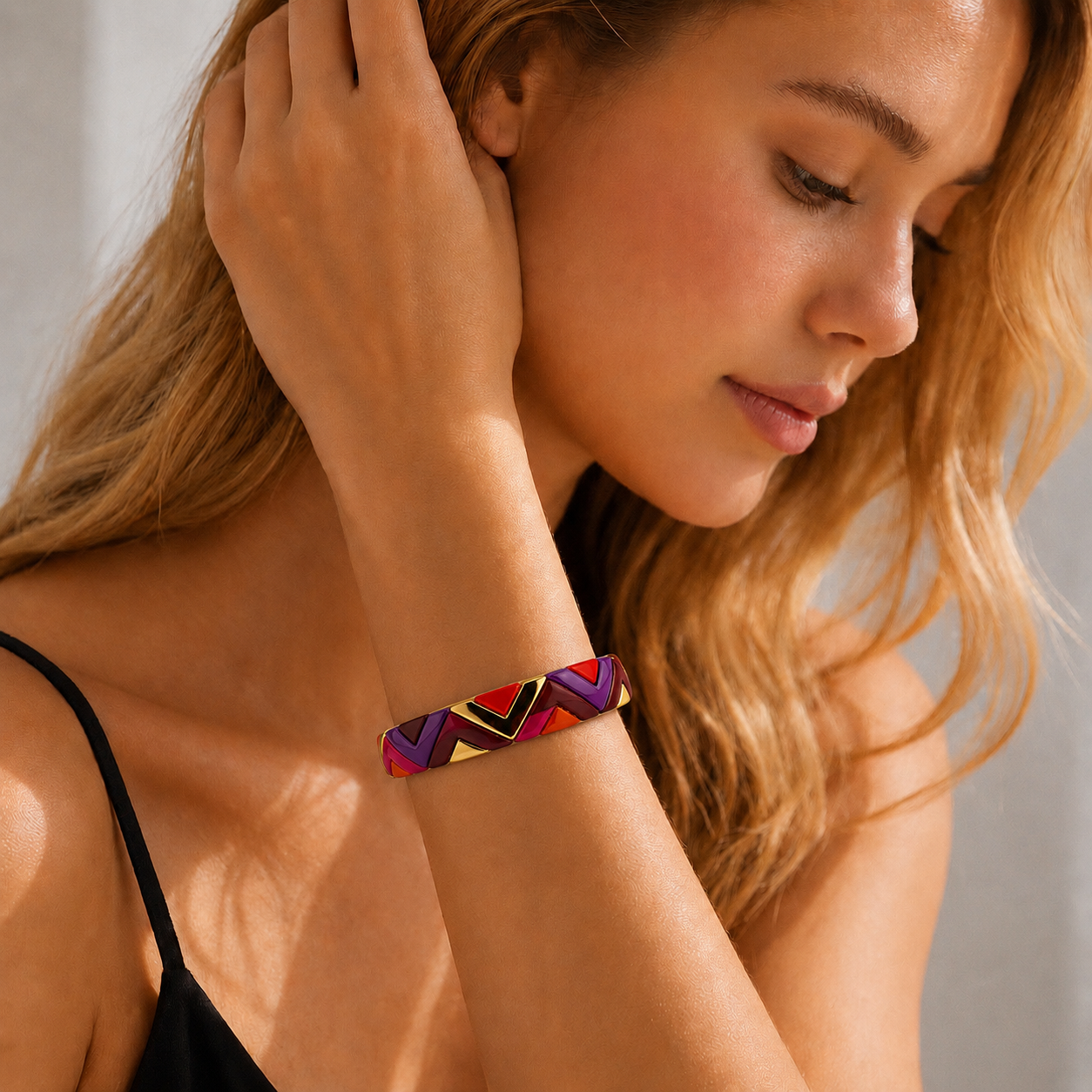 Sunset Mosaic Luxe Bangle