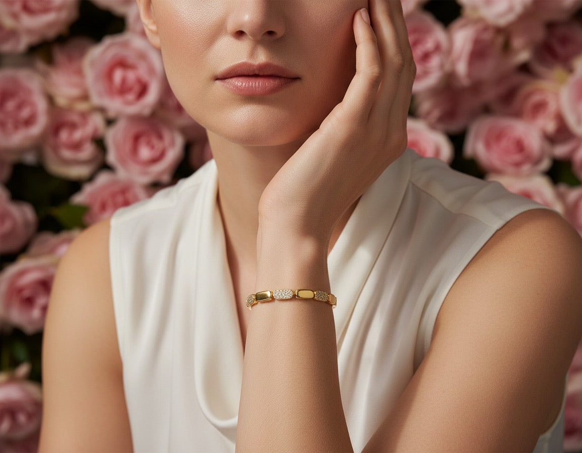 Radiant Link Crystal Bracelet