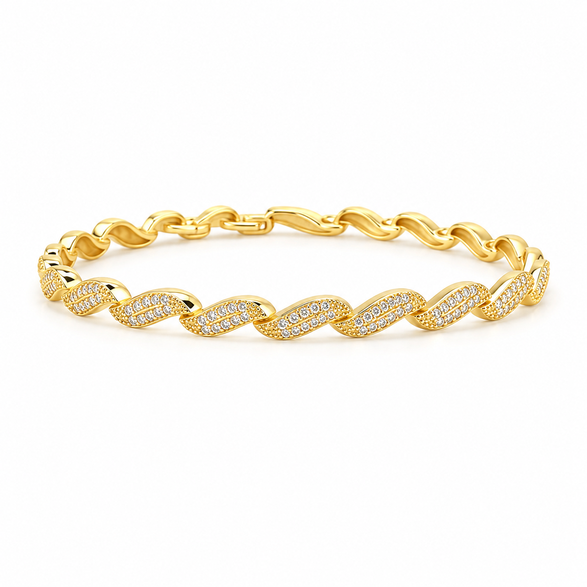 Twisted Luxe Crystal Bracelet