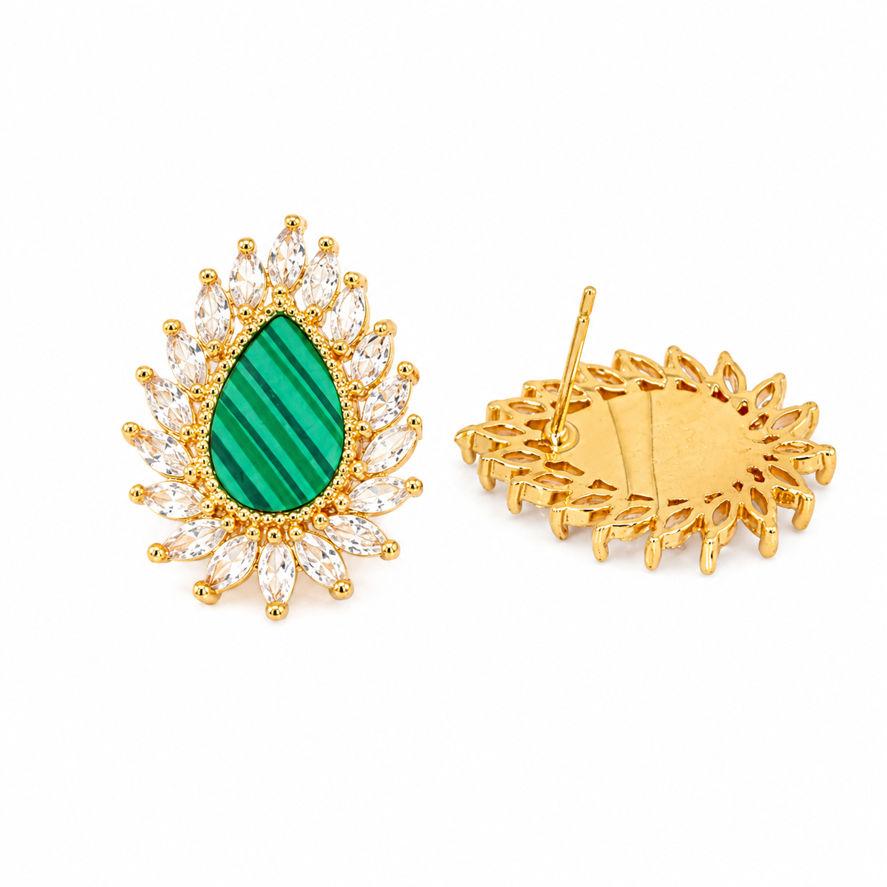 Emerald Royale Teardrop Earrings