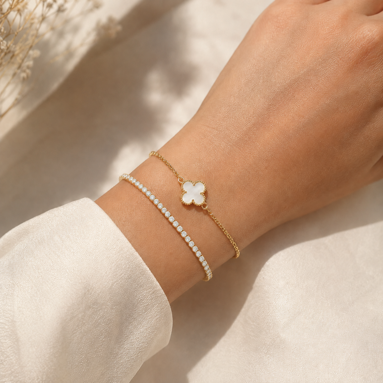 White Clover Bracelet