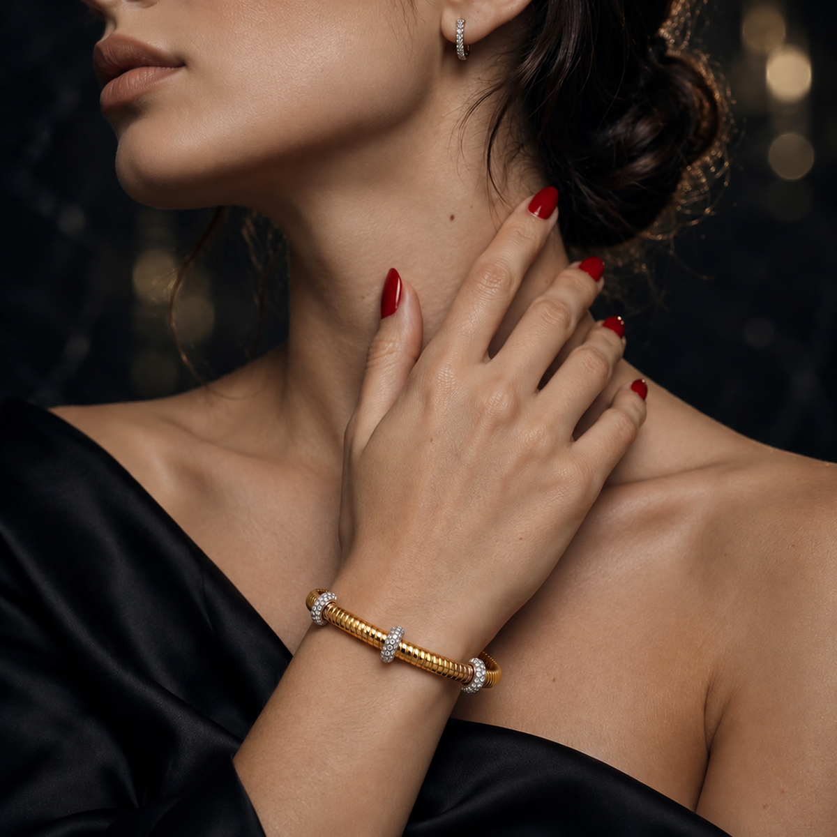Liora Trio Pavé Cuff