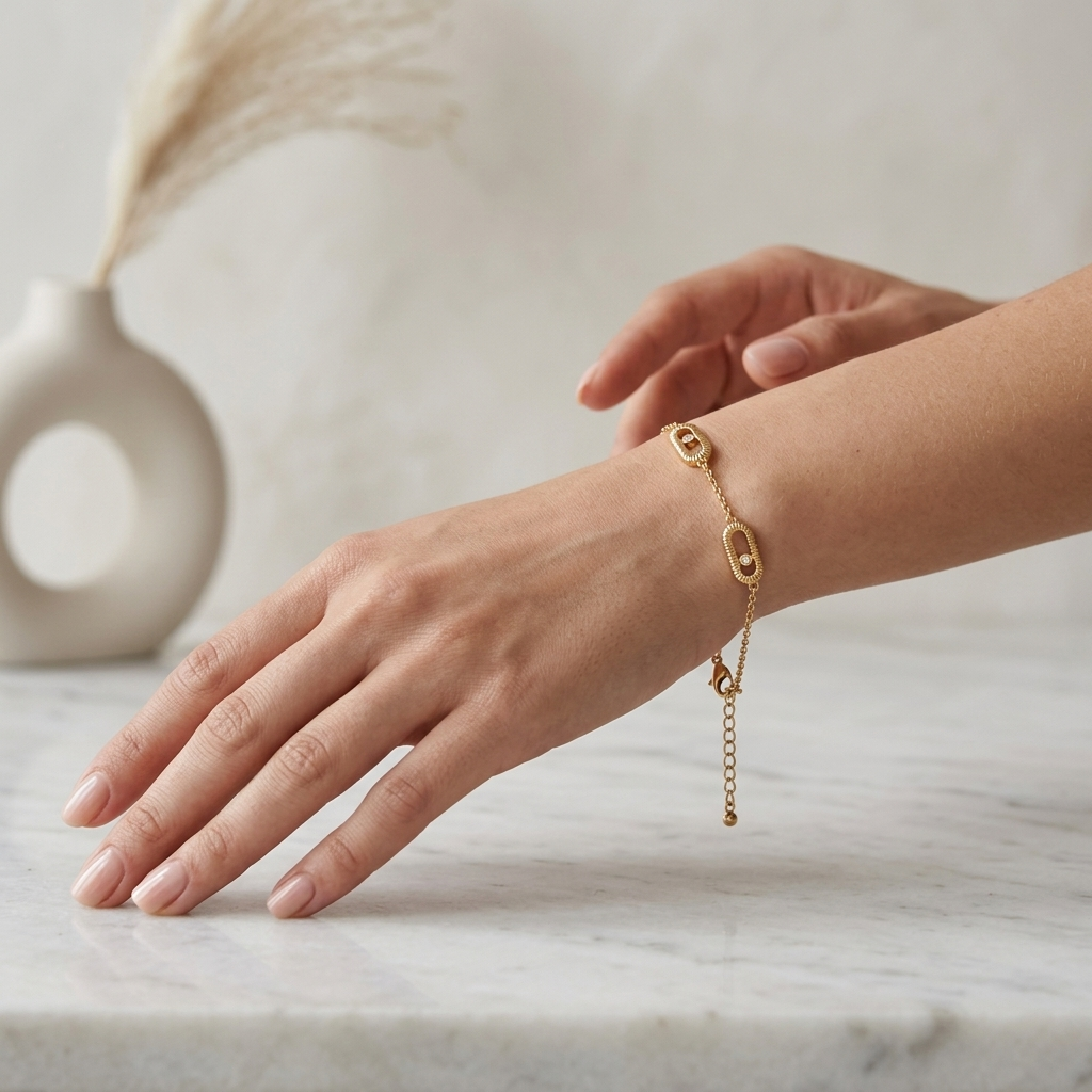Pavé Link Station Bracelet