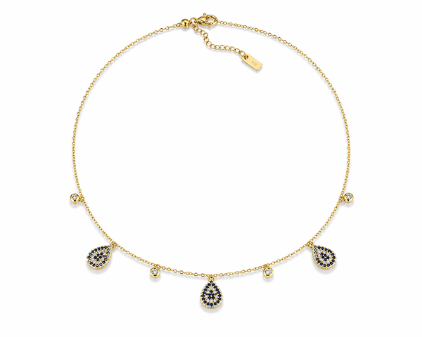 Midnight Drop Charm Choker