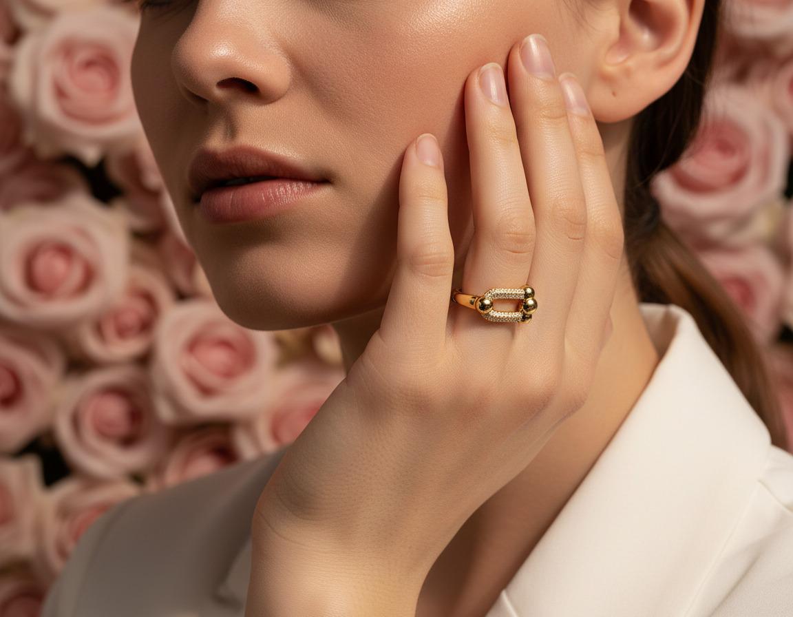 Celeste Bar Gold Ring