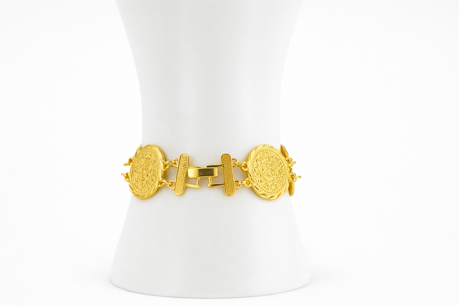 Vintage Coin Gold Bracelet