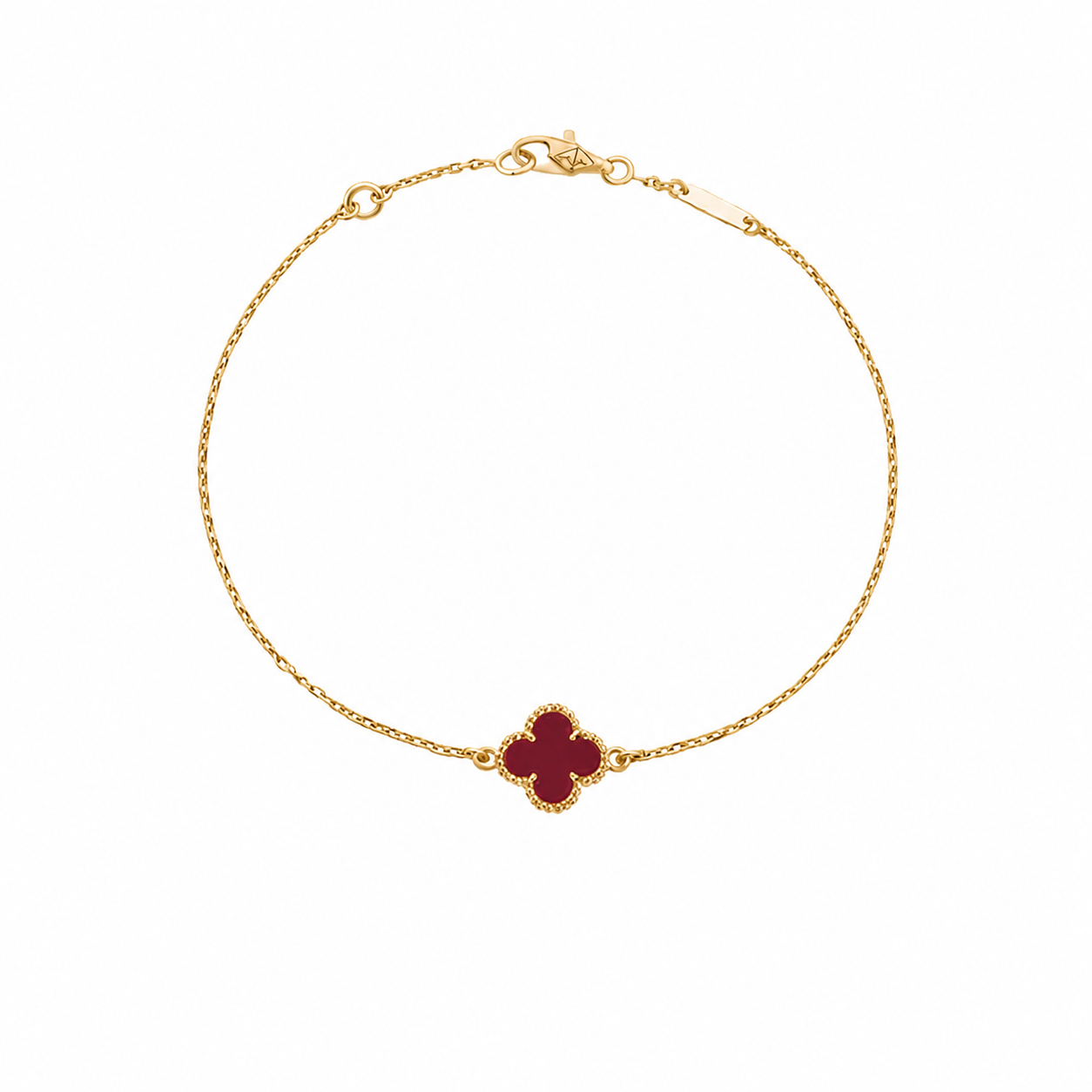 Maroon Clover Bracelet