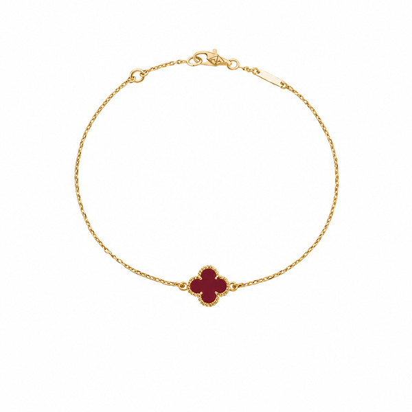 Maroon Clover Bracelet