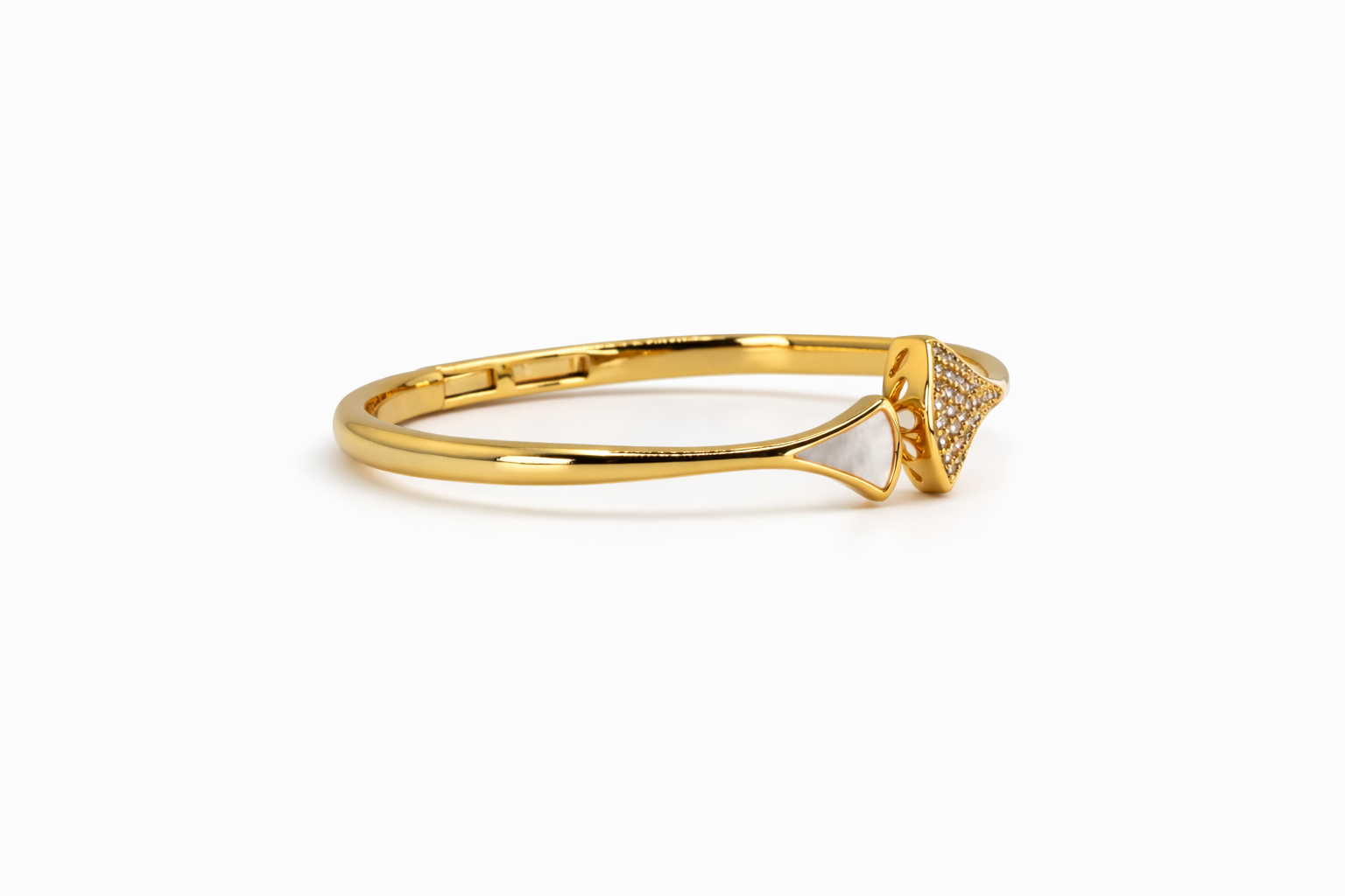 Serena Pavé Gold Bangle