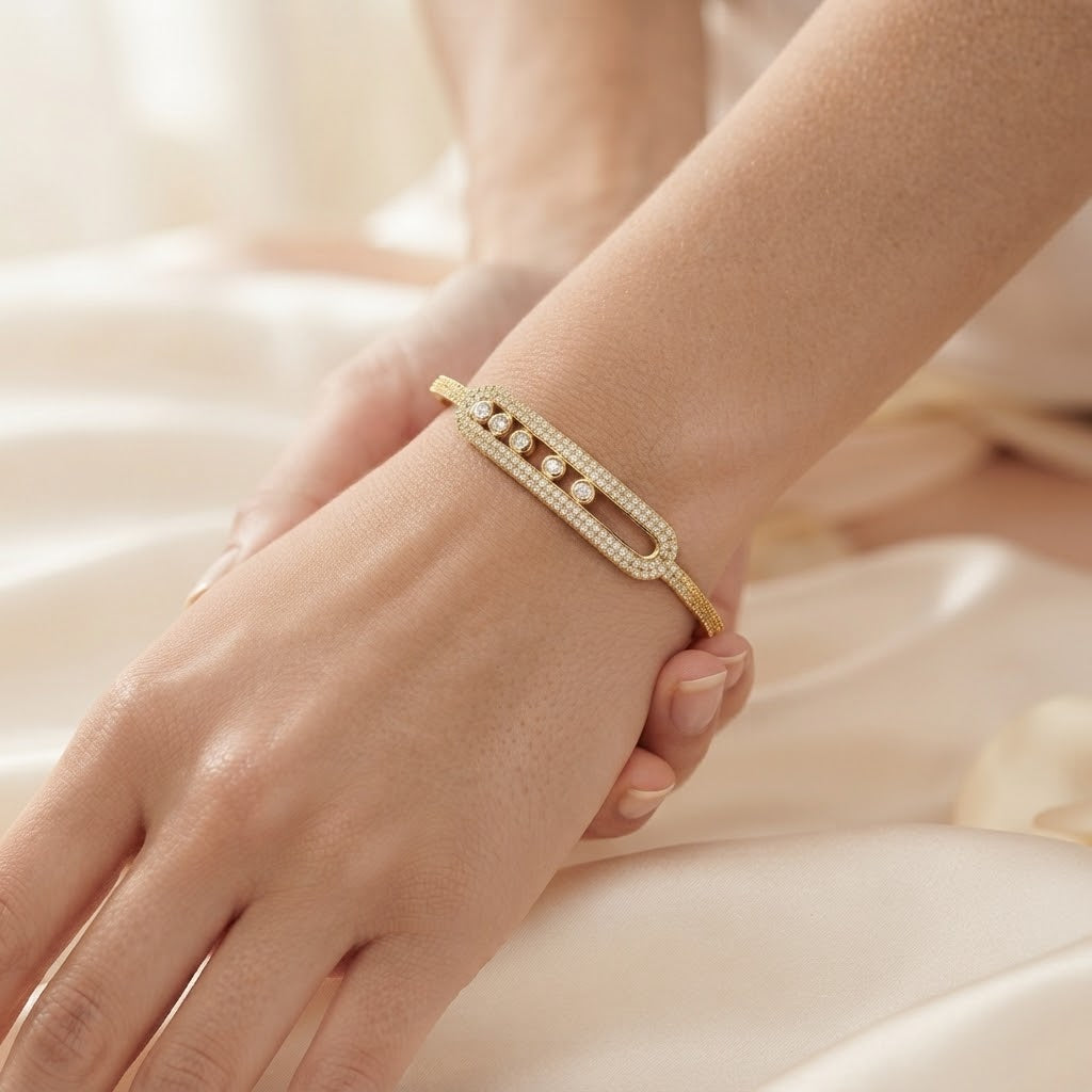 Crystal Slider Bangle