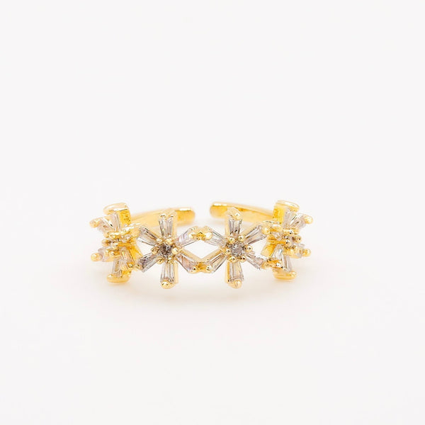 Diamond Snowflakes Ring