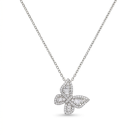 Butterfly Glow Necklace – Silver