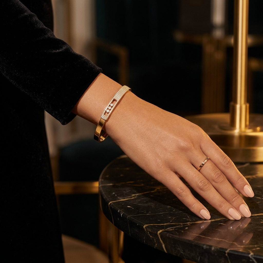Lumière Floating Zircon Cuff – Luxe Edition