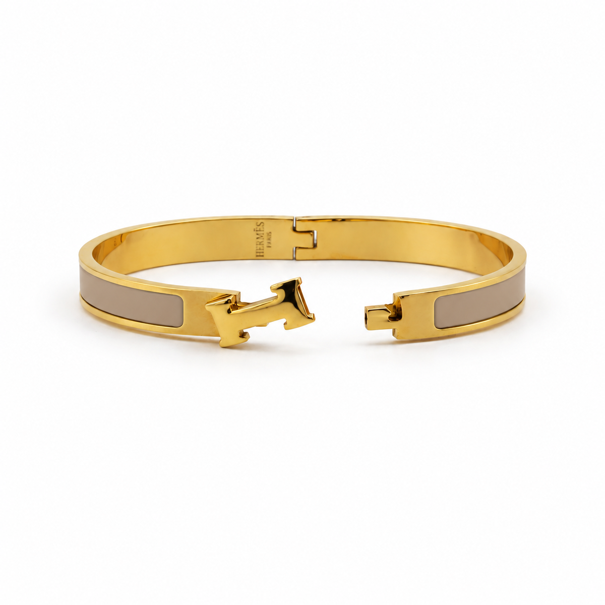 The Riviera Enamel Bracelet – Taupe