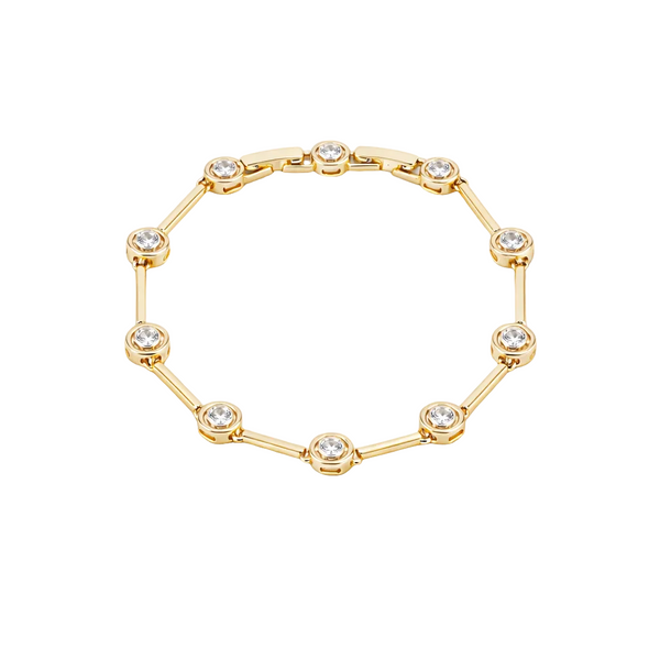Crystal Station Gold Bracelet