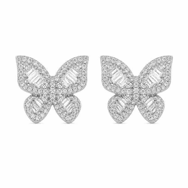 Papillon Crystal Butterfly Stud Earrings