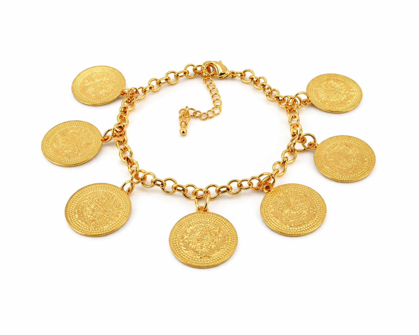Dalia Gold Coin Charm Bracelet